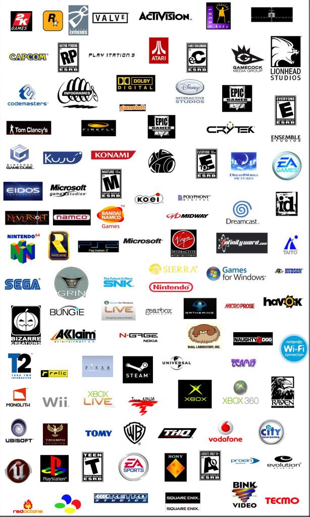  logos of game companys gamer-academy has connections with